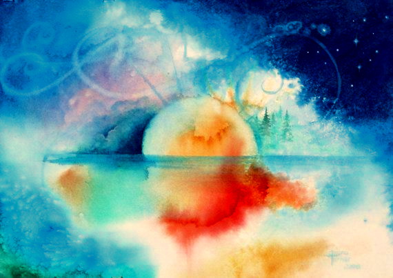 Watercolor landscape